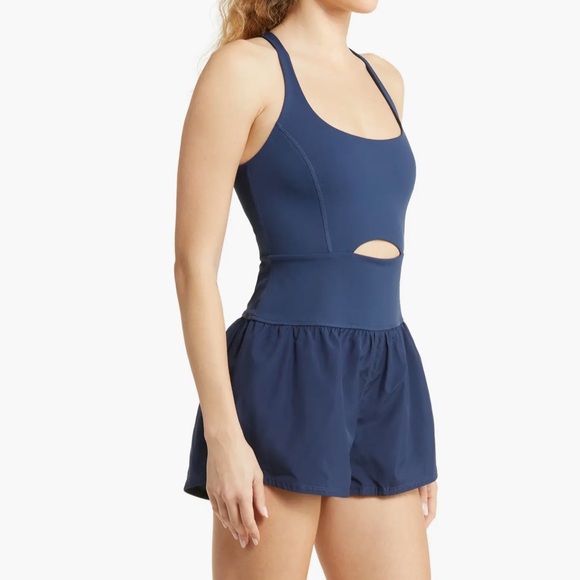 Free People Movement NWT Righteous Runsie Medium Navy Blue Supernova - Picture 10 of 10